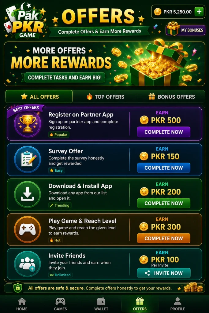 Pak PKR Game